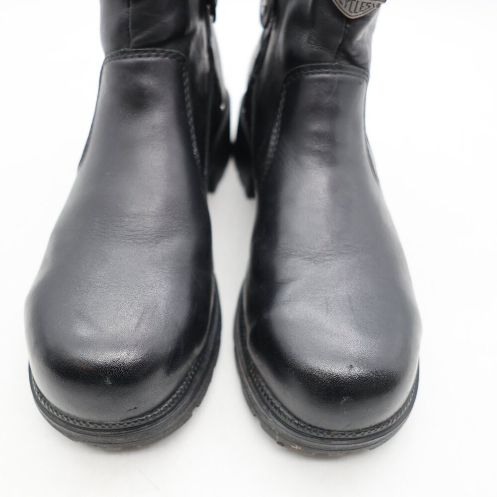Harley-Davidson Moto Boots Women’s Size 9 M Black Leather Steel Toe 84462 - Picture 11 of 11